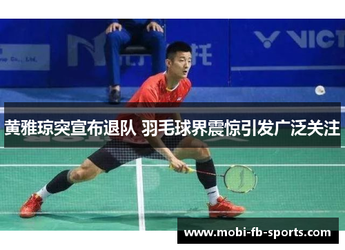 黄雅琼突宣布退队 羽毛球界震惊引发广泛关注